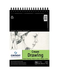 Canson Artist Series Classic Cream Drawing Pad 9" x 11"