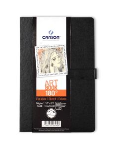 Canson 180 Degree Art Book Paper Pad, Hardbound, 5.5 x 8.5 Inch