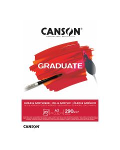 Canson Graduate Oil And Acrylic 290gsm A3 Paper - 400110381