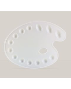 Painting plate plastic 29x22cm 14-w