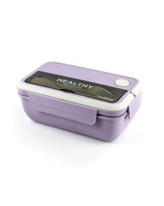 Lunch Box 1100ml - With Spoon & Fork 0052 - Purple