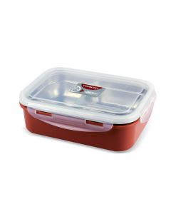 Lunch Box with 3 Conpartments - Pink- 8108
