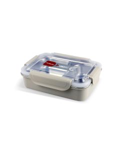 Lunch Box with 2 Conpatments Beige - 8155