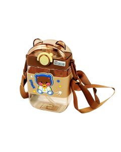 Water Bottle Cute Design ST-YIBEN - Brown 470 ML
