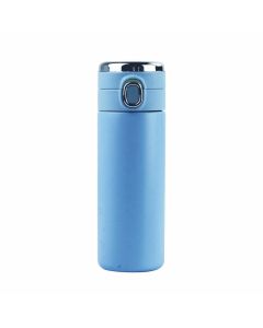Water Bottle Stainless Steel with LED Display - Blue - 420 ML