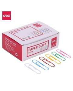 Deli Color Paper Clips - 33mm, Assorted 39716