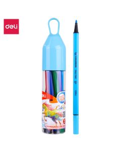 Deli FELT PEN WASHABLE 1.0MM 12C
