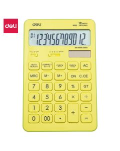 Deli Touch Calculator 12 Digits Desktop Green