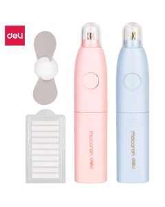 Electric Eraser set with refill and fan Deli - H02701