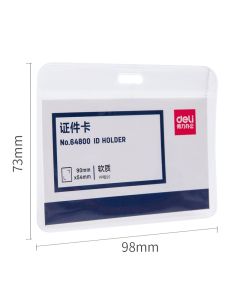 Deli ID Holder 90 x 54 mm 