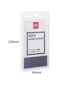 Deli ID Holder 54 x 90 mm 