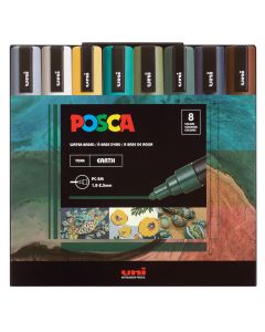 Posca Paint Marker Set PC-5M 8 Earth Tones