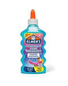 Elmer's PVA Glitter Glue, Blue, Washable and Kid Friendly 177ml - 2529