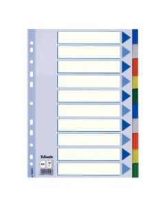 Divider 1-10PT Colour Esselte Manila