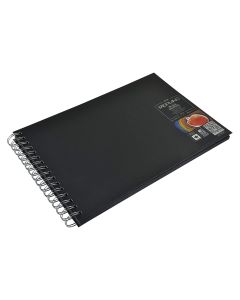 Drawing Pad Spiral Black Book 190gm 21x29.7cm Fabriano - 19021297