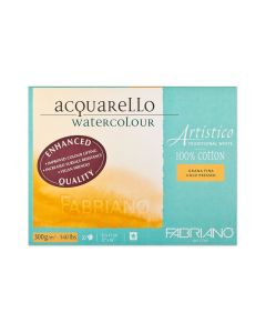 Artistico Watercolor Pad Traditional white Cold pressed 300gsm | 31x41cm | 1901314 Fabriano