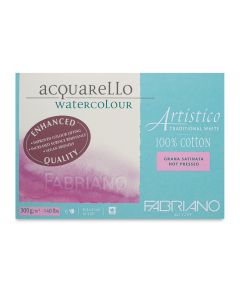 Artistico Watercolor Pad Traditional White Hot Pressed 300gsm | 30.5x45.5cm | 19003551 Fabriano