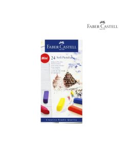 Faber Castell Soft pastels mini, cardboard wallet of 24