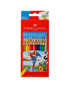 Faber Castell Triangular Colour Pencils - Pack of 24