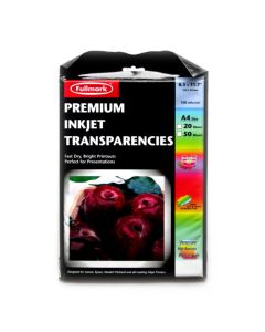 FULLMARK Inkjet Transparencies A4 100 Micron 20 Sheets/Pkt