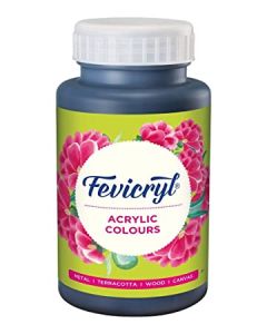 Acrylic Colors 500ml Black-02 - Fevicryl