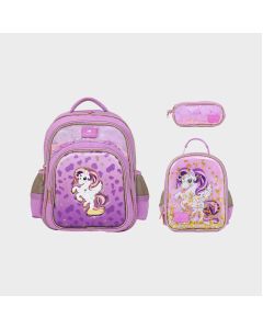 School Bag Glossy Bird GB5167 Unicorn Purple - 15 Inch - Purple 