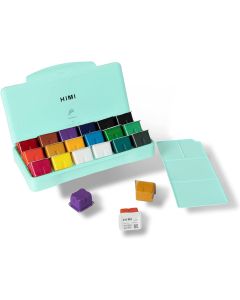 MIYA Gouache Paint Set, 18 Colors x 30ml Green