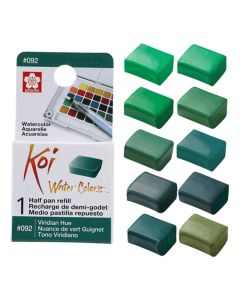 Sakura Koi Water Colours Refill - Green Shades
