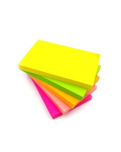 Sticky Note Pad Neon Yellow 5x3" Yidoo Y05A