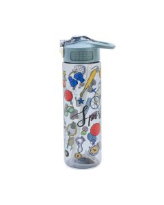 Water Bottle W989 Transparent Grey
