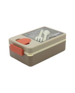 Lunch Box MN929-1100ml Beige & Grey