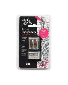 Mont Marte Artists Sharpener Set Zinc Alloy 2pc