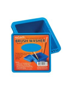 Mont Marte Brushwasher Twin Compartment Sq. Plastic