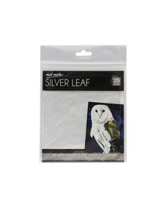 Mont Marte Imitation Silver Leaf 14x14cm 25 sheets