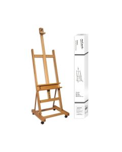 Mont Marte Large Studio Easel w/castors Beech Wood