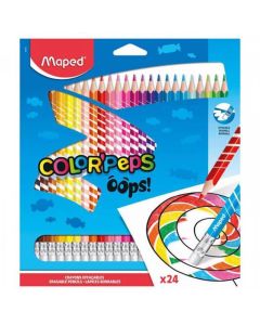 Maped Color Pencils erasable Oops 24 colors