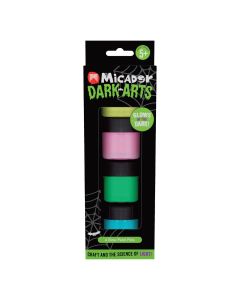 Glow Paint Pots Set, 4-Color Set with Brush