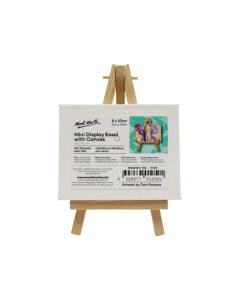 Mont Marte Mini Display Easel w/Canvas 8x10cm