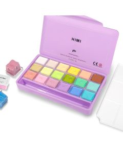 HIMI Pastel Gouache Paint Set, 18 Pastel Colors x 30ml