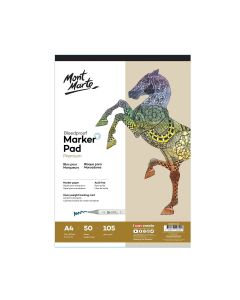 Mont Marte Bleedproof Marker Pad 105gsm A4 50 Sheets