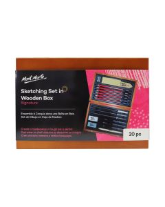 Mont Marte Sketching Set in Wooden Box 20pc