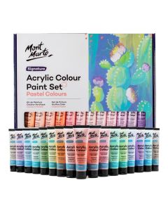 Acrylic Colour Pastel Colours 48pc x 36ml - Mont Marte