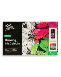 Drawing Ink Colours Signature 24pc x 7ml - Mont Marte