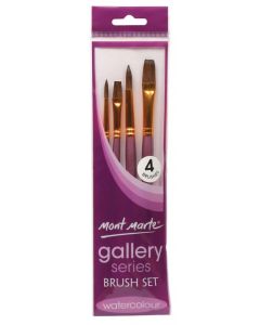 Mont Marte Gallery Series Brush Set Watercolour 4pc - 28