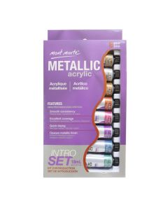 Mont Marte Metallic Acrylic Intro Set 8pc x 18ml