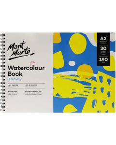Mont Marte Watercolour Book Discovery A3 - 30 Sheets 190gsm