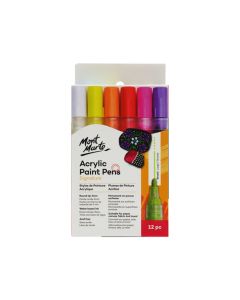 Mont Marte Acrylic Paint Pens Broad Tip 12pc