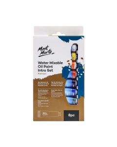 Mont Marte Water Mixable Oil Paint Intro Set 8pc x 18ml
