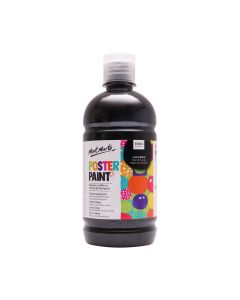Mont Marte Poster Paint 500ml - Lamp Black