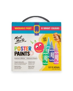 Mont Marte Poster Paint Set 12pc x 60ml